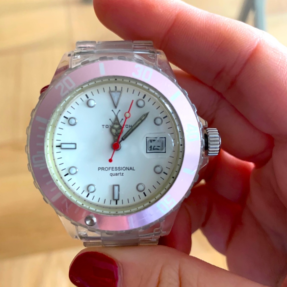Toywatch Plasteramic Watch Clear Waterresistant W… - image 3